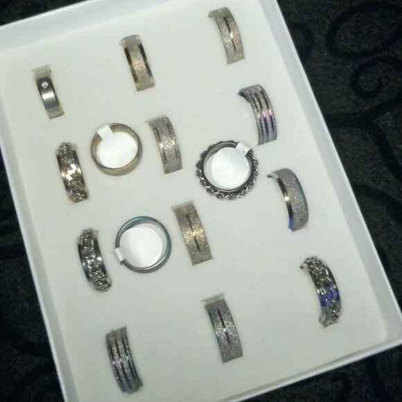 15 Stainless Steel Unisex Ring   Various: Styles, Colors and Sizes - Picture 1 of 2